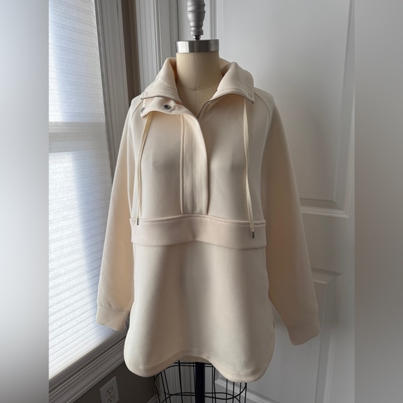 NEW Calia Scuba Anorak Tunic Light Cream Activewear - Picture 2 of 7